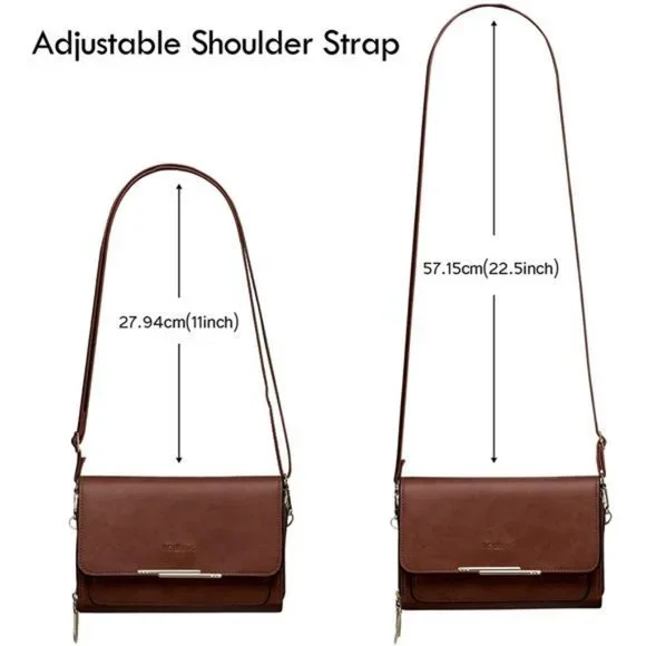 Roulens Small Crossbody Bag for Women,Cell Phone Purse Women's Shoulder Handbag - Picture 5 of 7